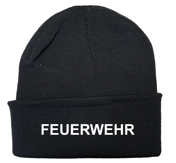 Haube Feuerwehr gestickt 1